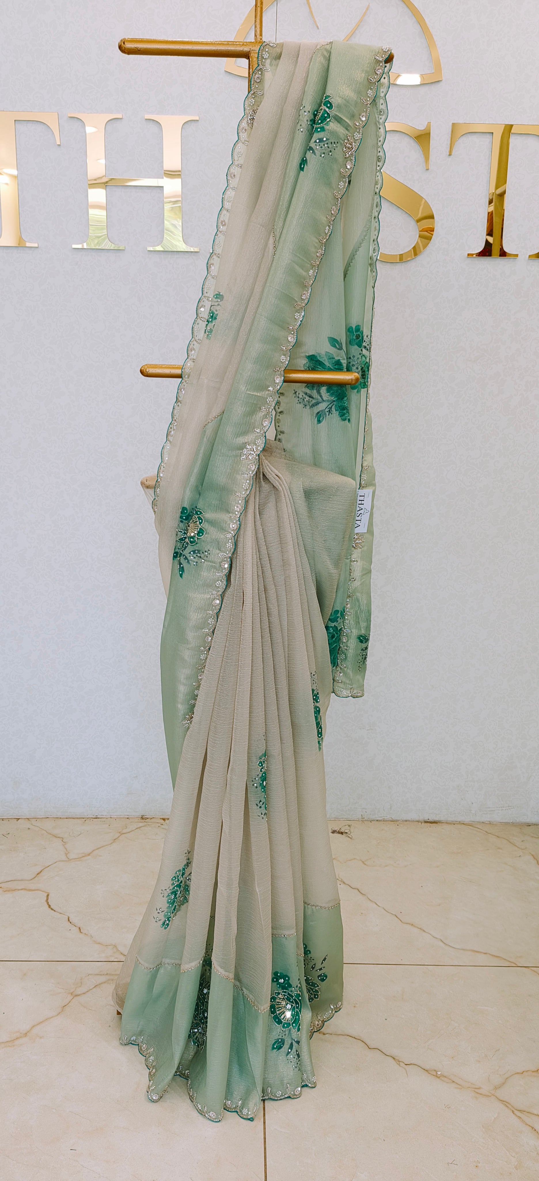 CRUSH ORGANZA SAREE