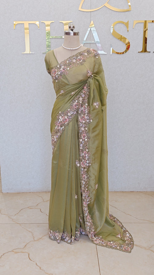 FLOWY ORGANZA SAREE