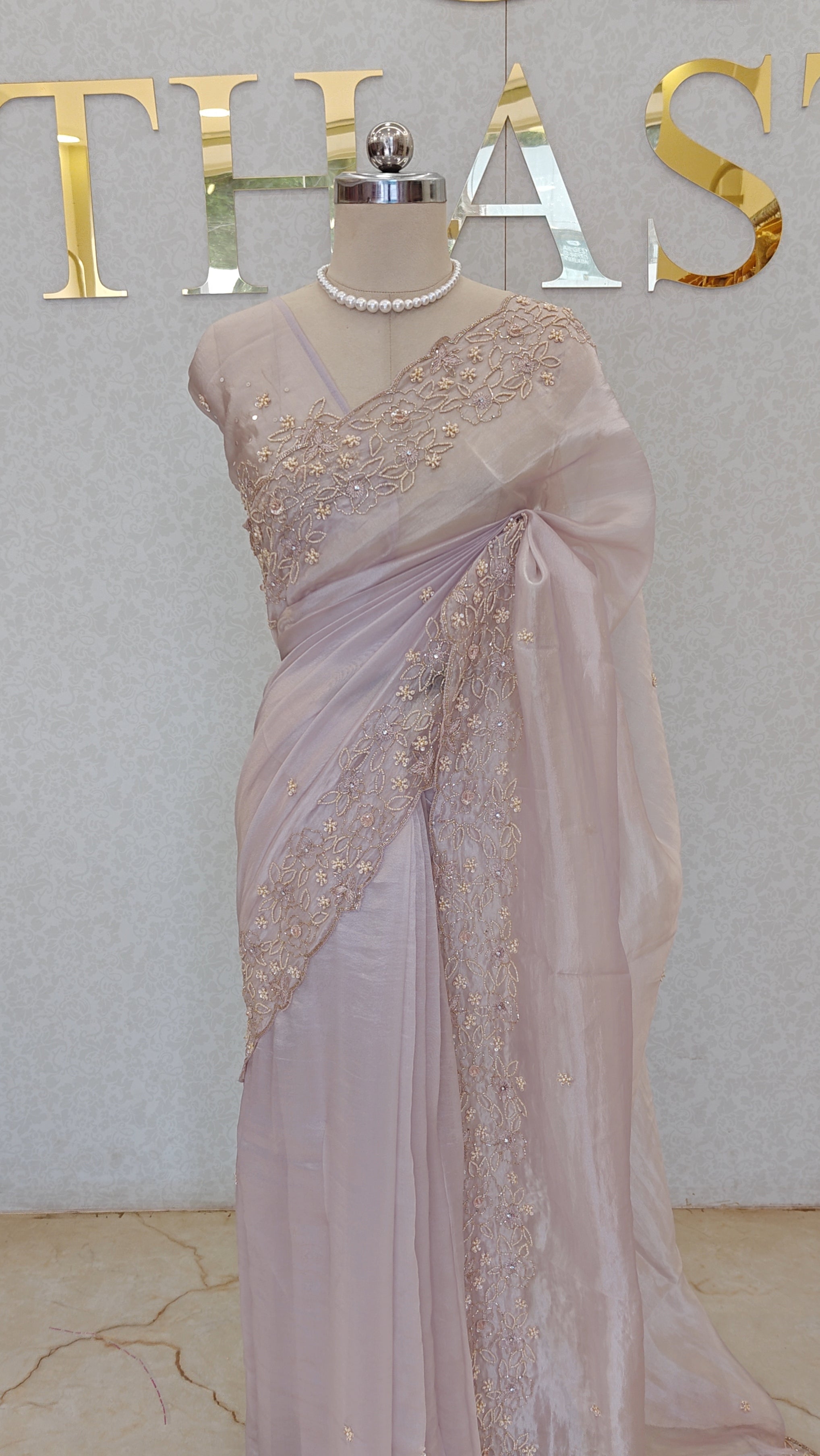 CRUSH ORGANZA TISSUE