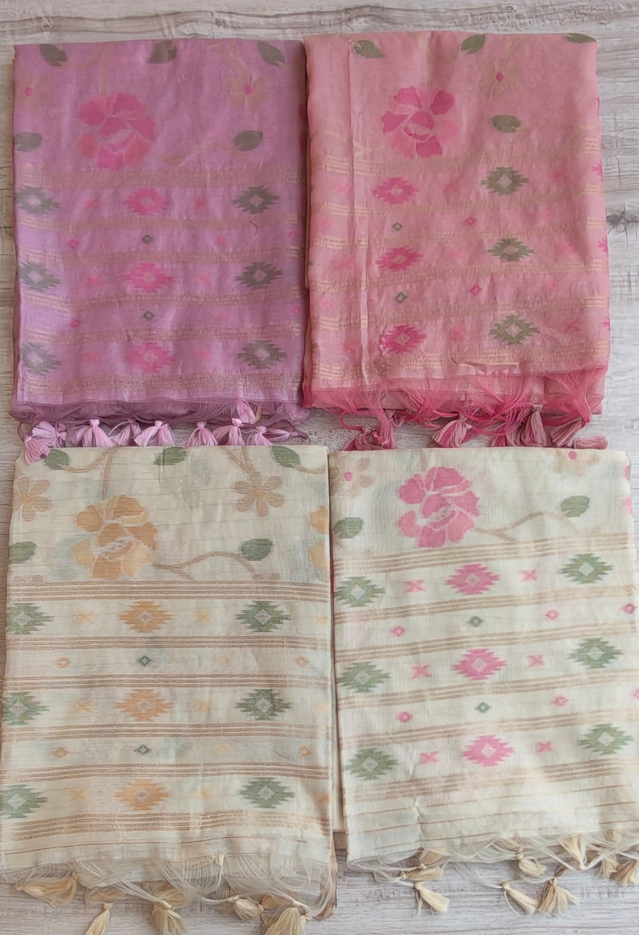 Jamdani cotton saree