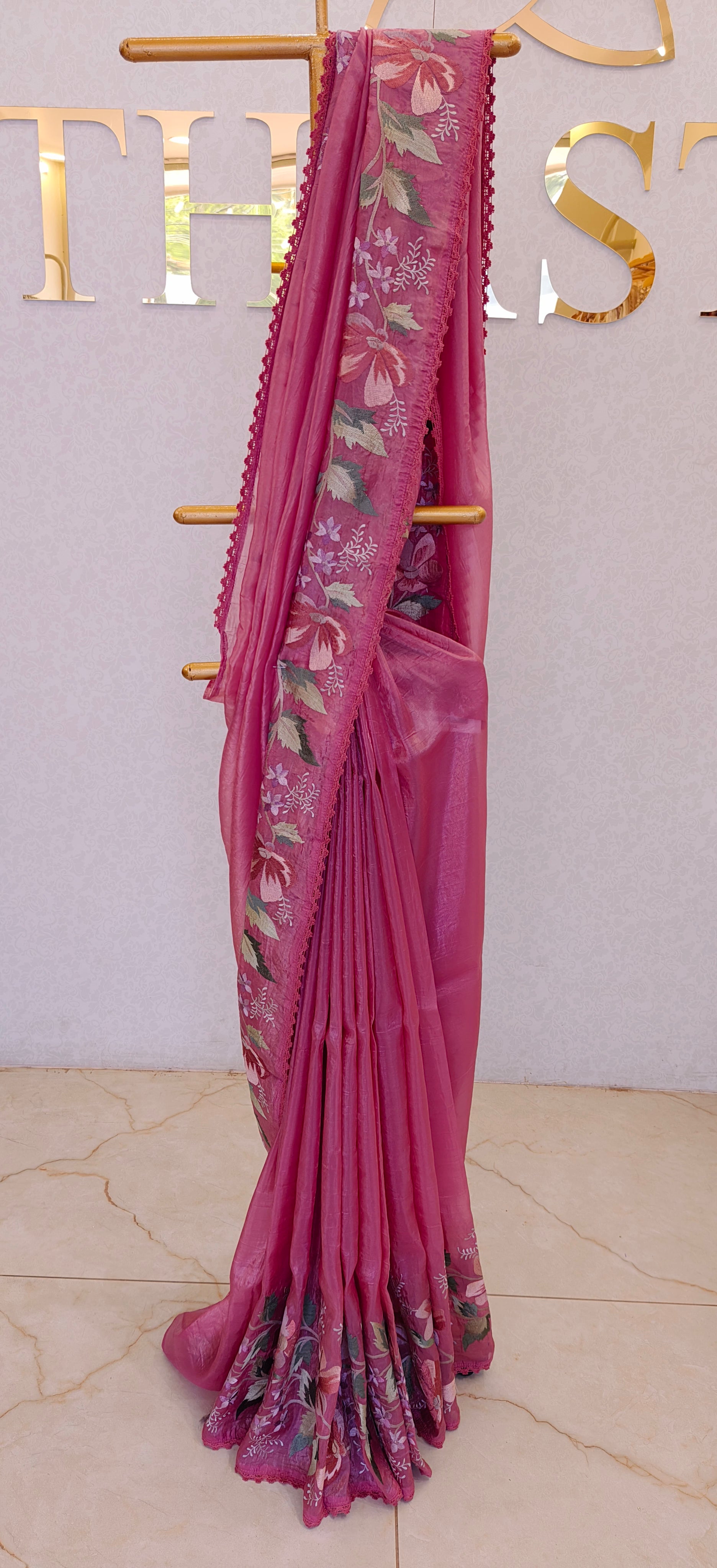 CRUSH ORGANZA SAREE