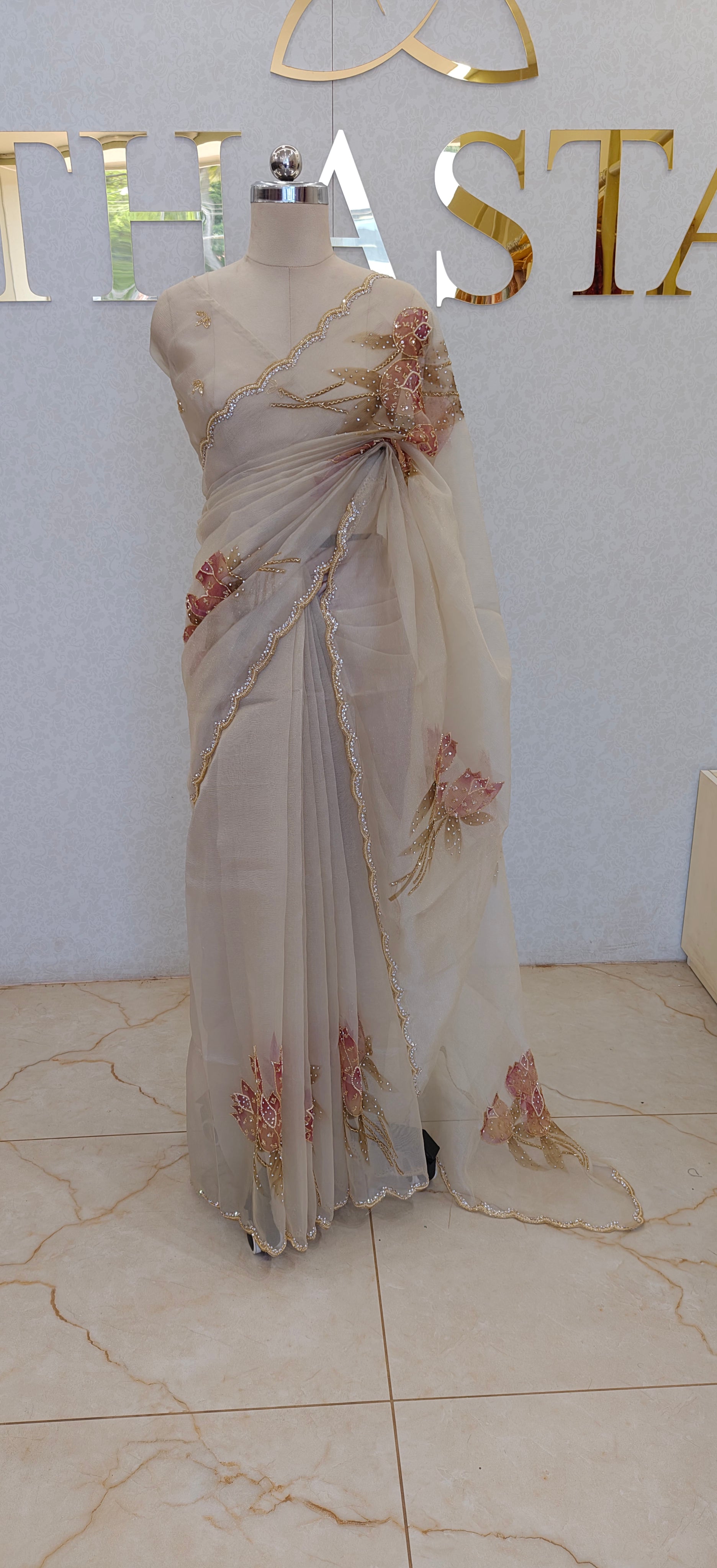 CRUSH ORGANZA SAREE