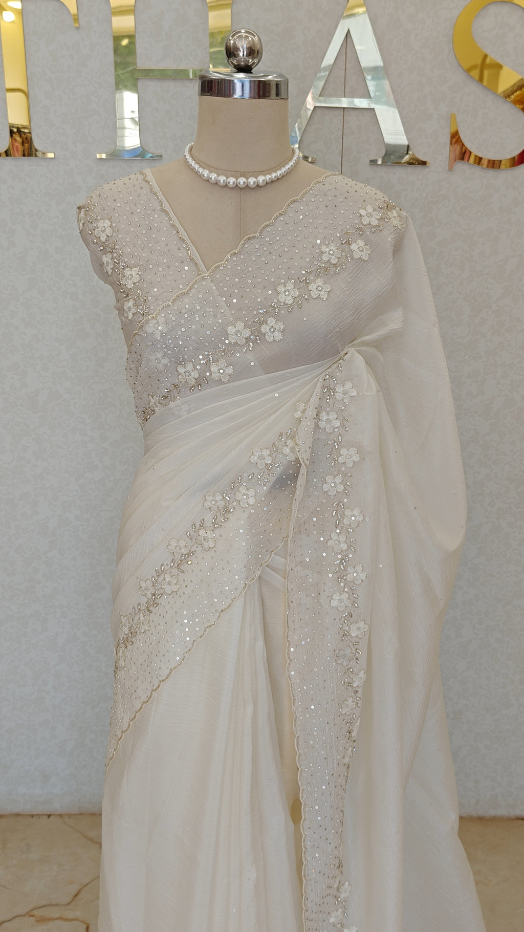 CRUSH ORGANZA SAREE