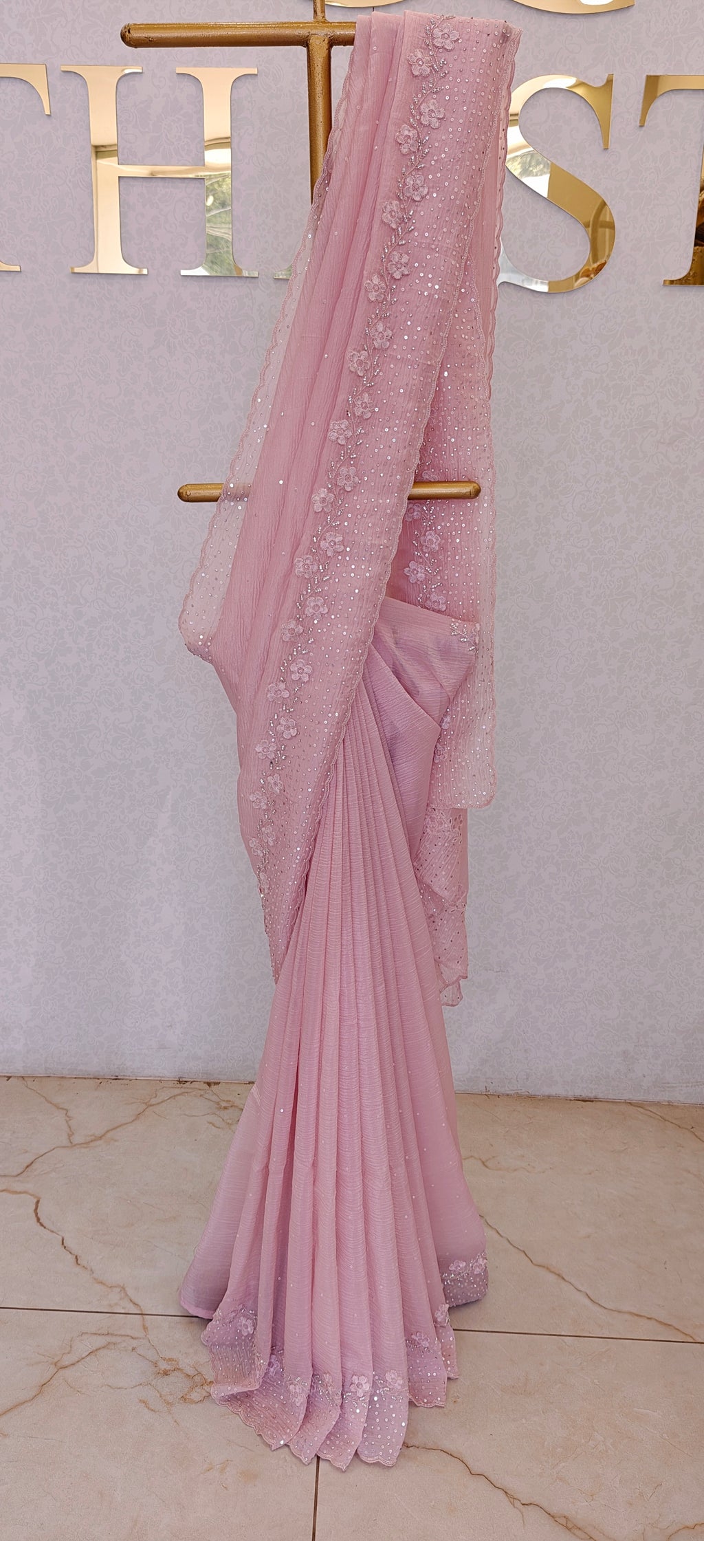 CRUSH ORGANZA SAREE