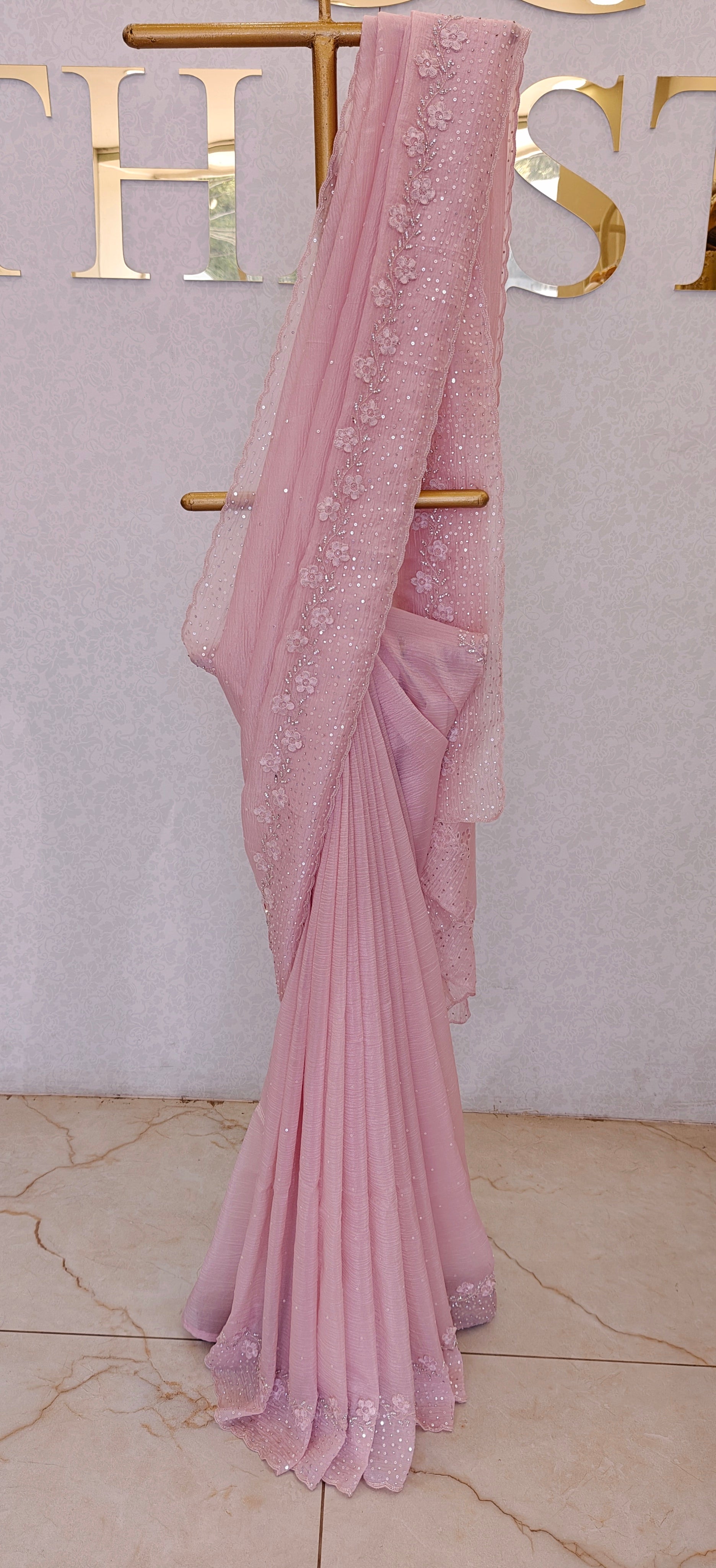 CRUSH ORGANZA SAREE