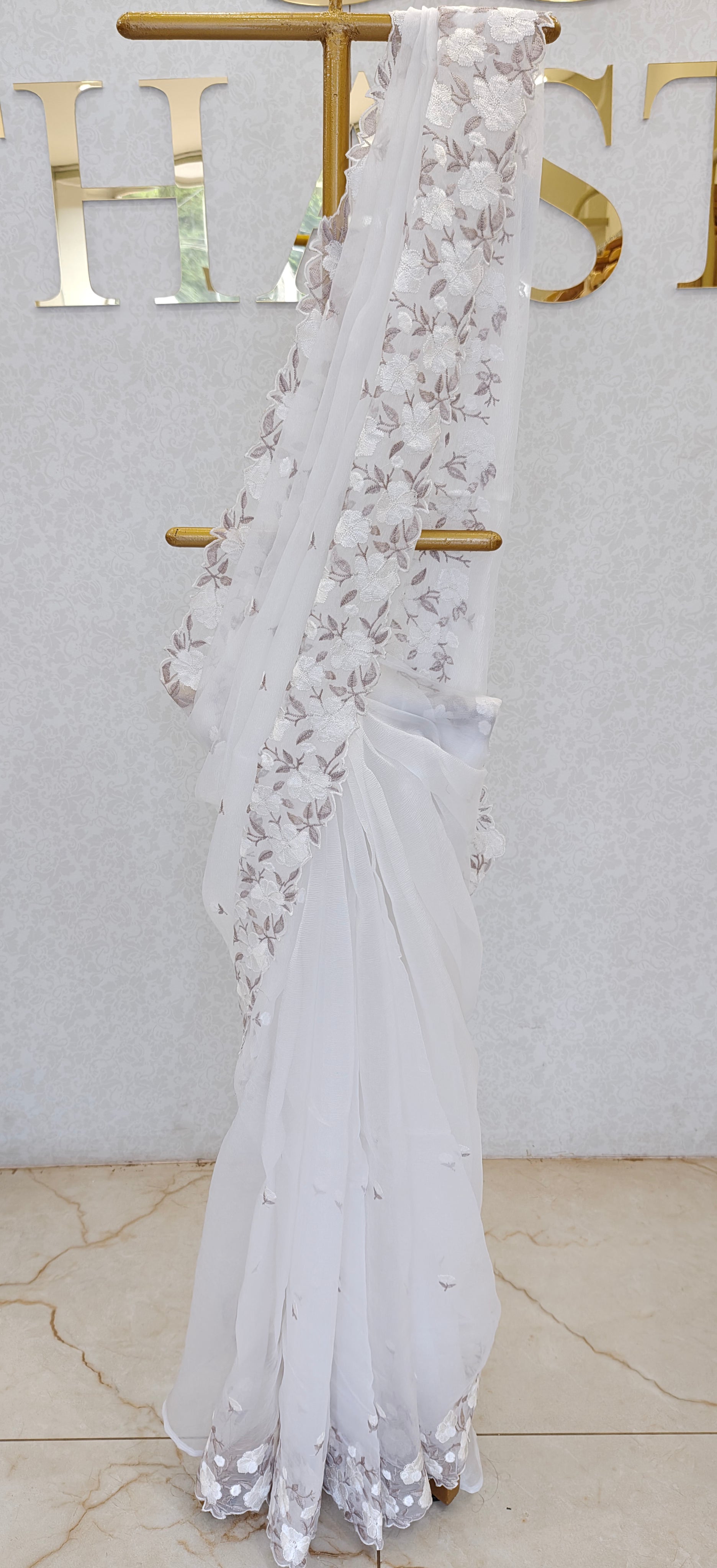CRUSH ORGANZA SAREE