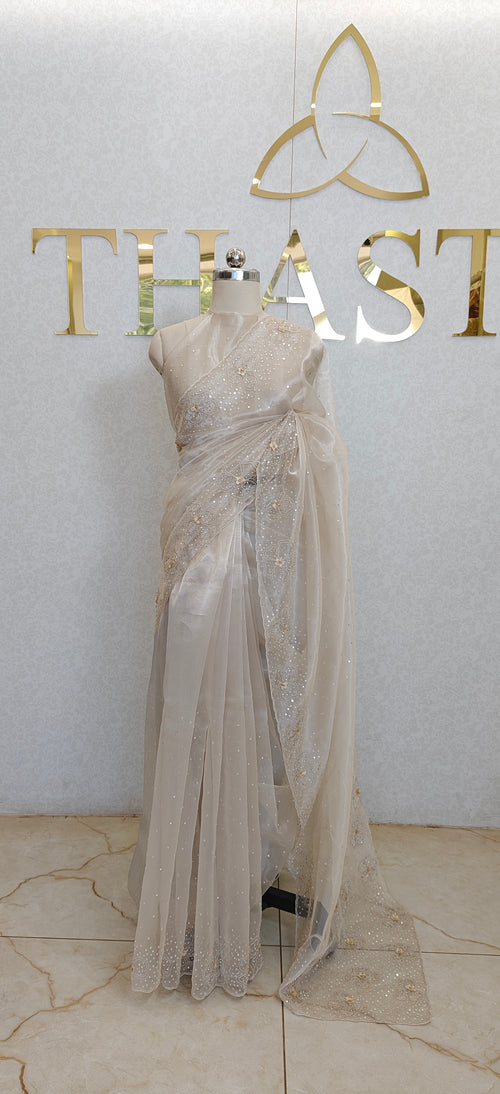 GLASS ORGANZA SAREE