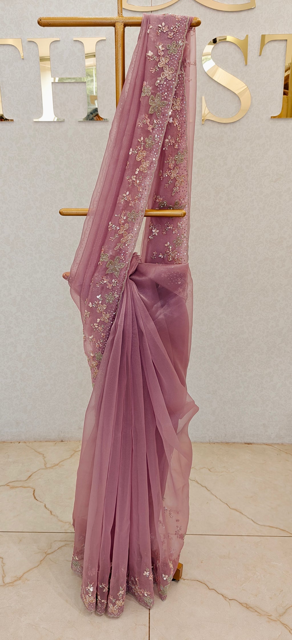 GLASS ORGANZA SAREE