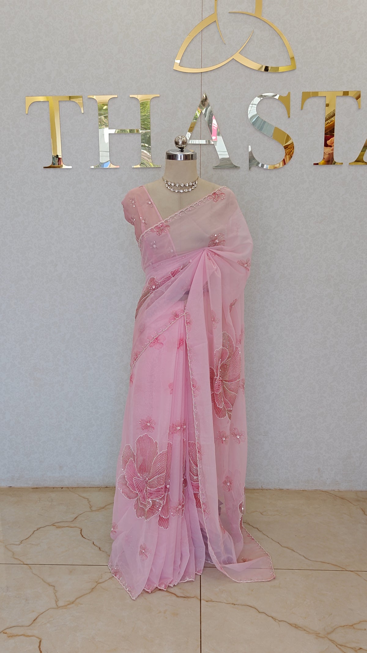 PURE ORGANZA SAREE