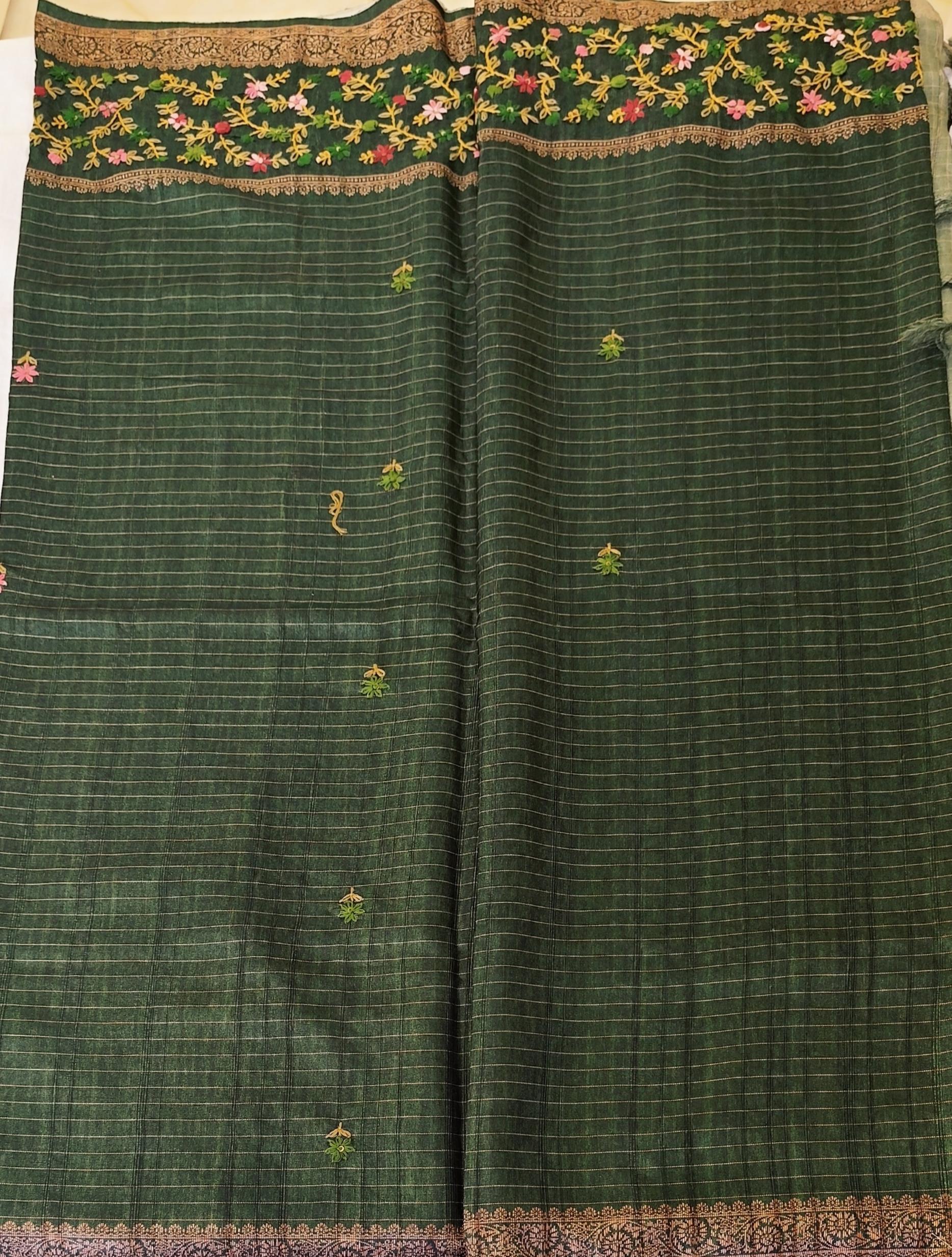 Semi Tussar saree
