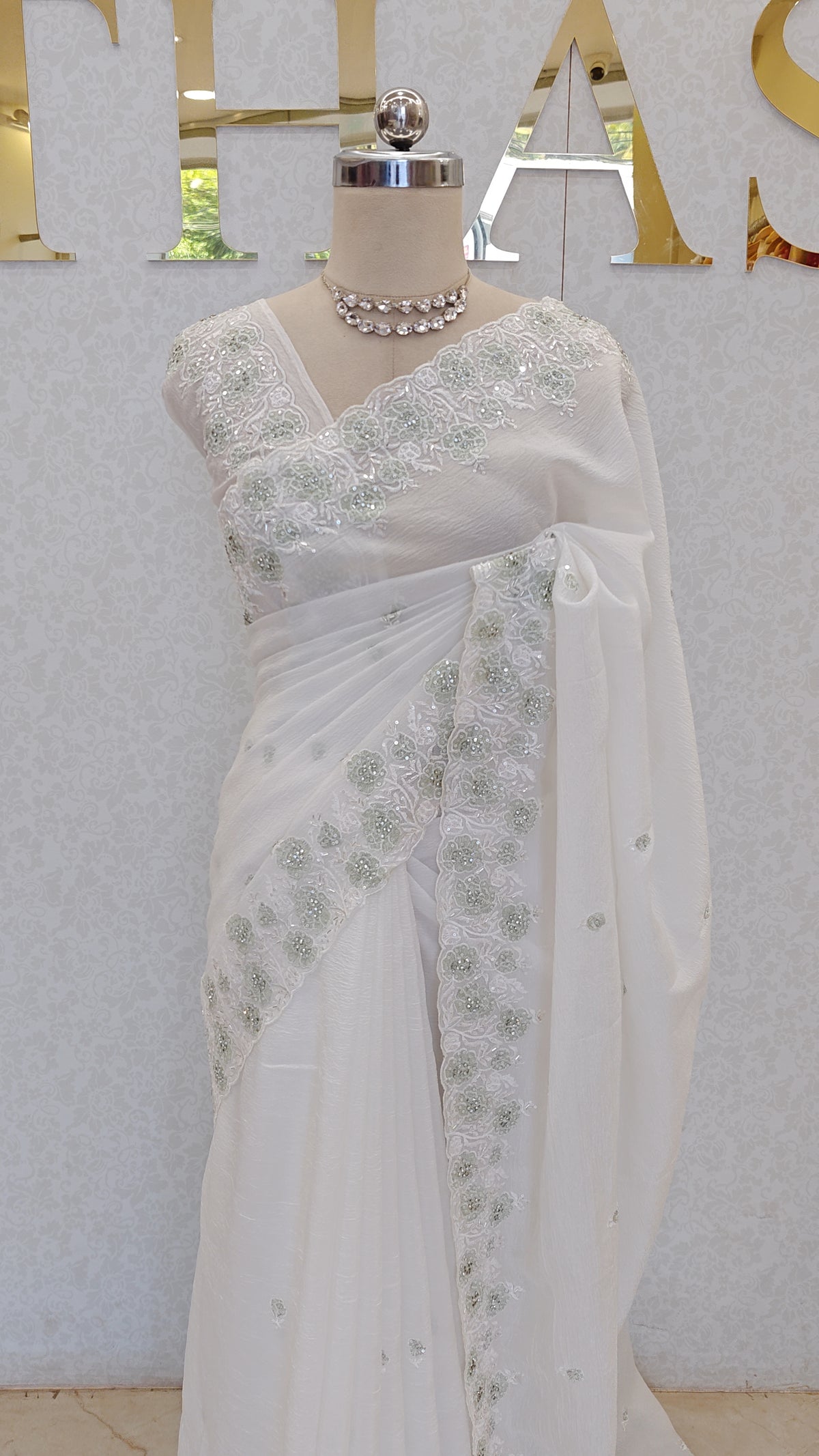 CRUSH ORGANZA SAREE