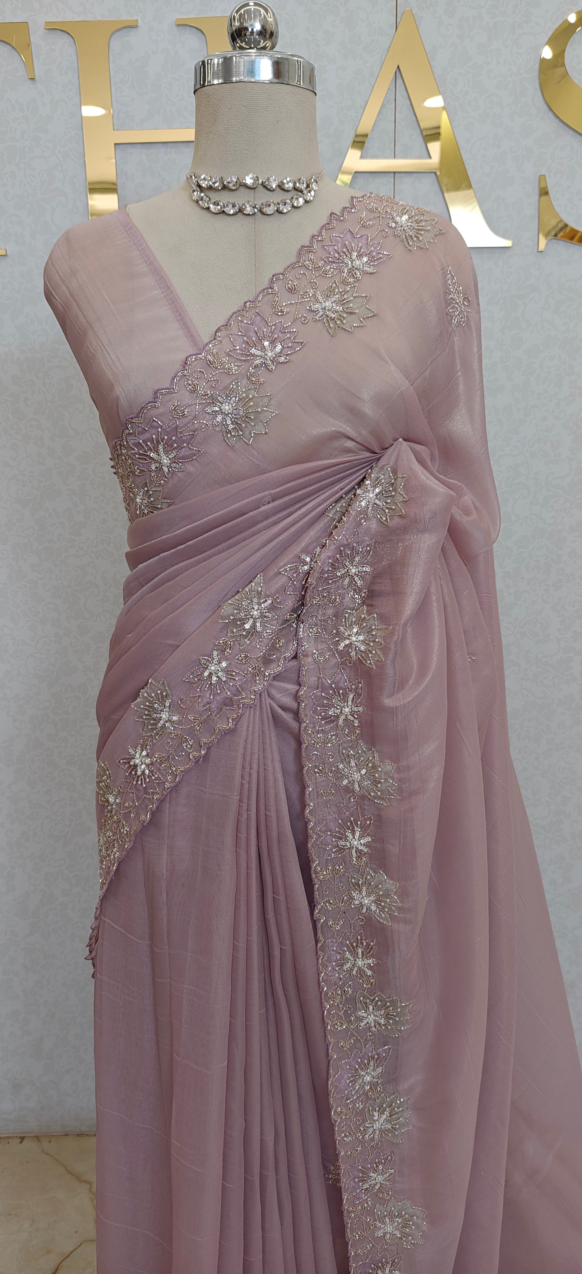 FLOWY ORGANZA SAREE
