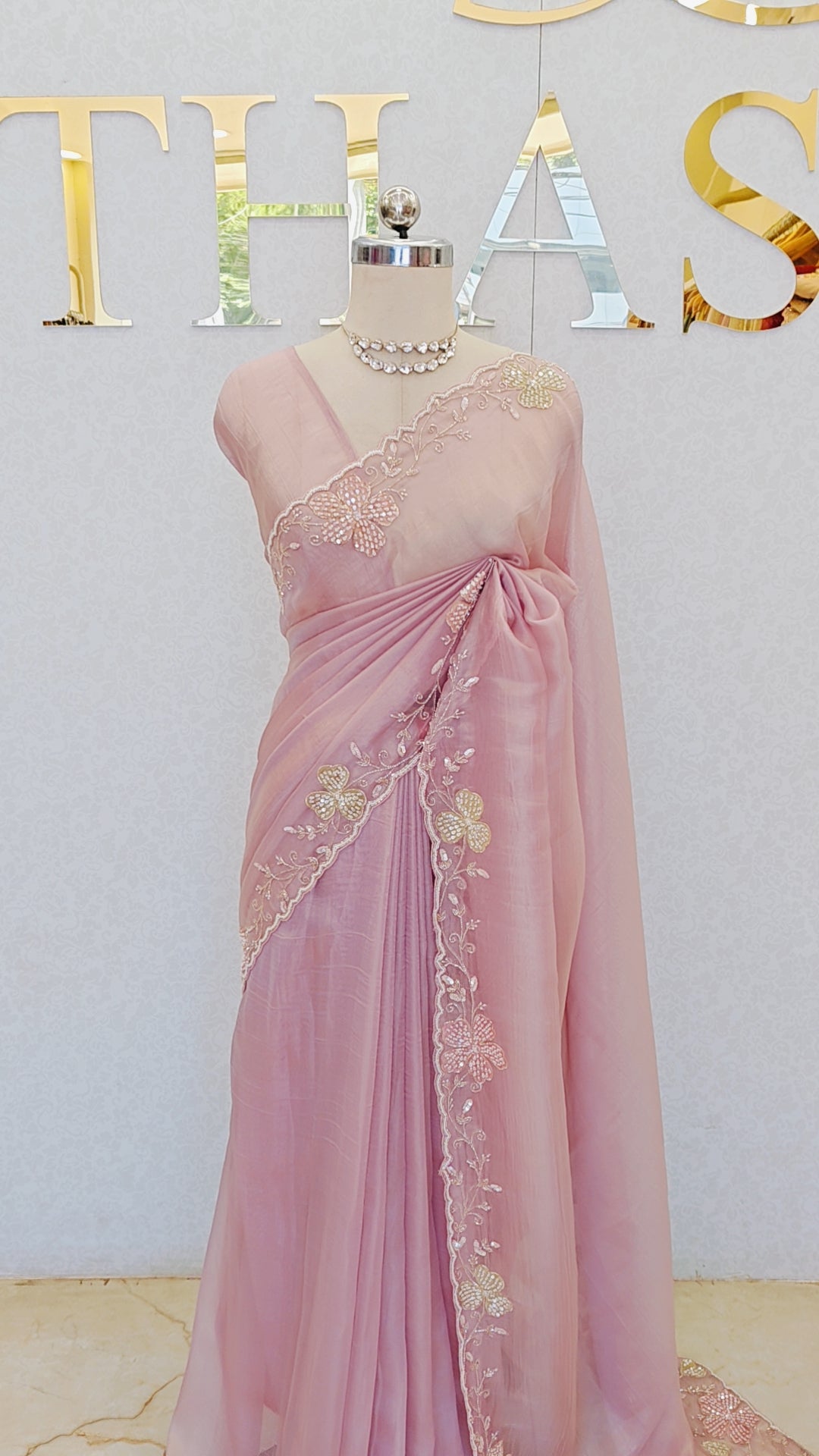 FLOWY ORGANZA SAREE
