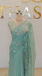FLOWY ORGANZA SAREE