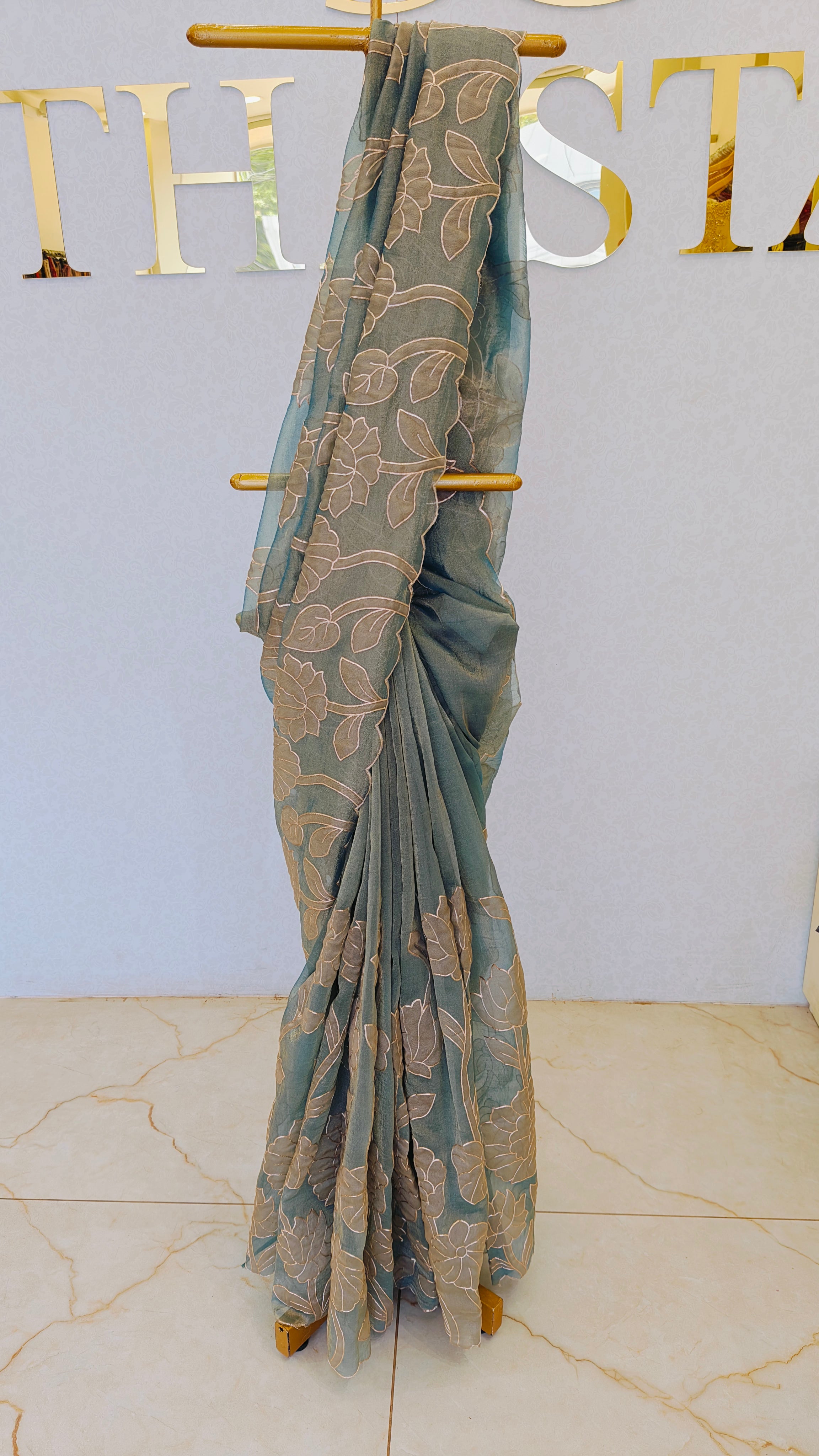 TISSUE ORGANZA SAREE