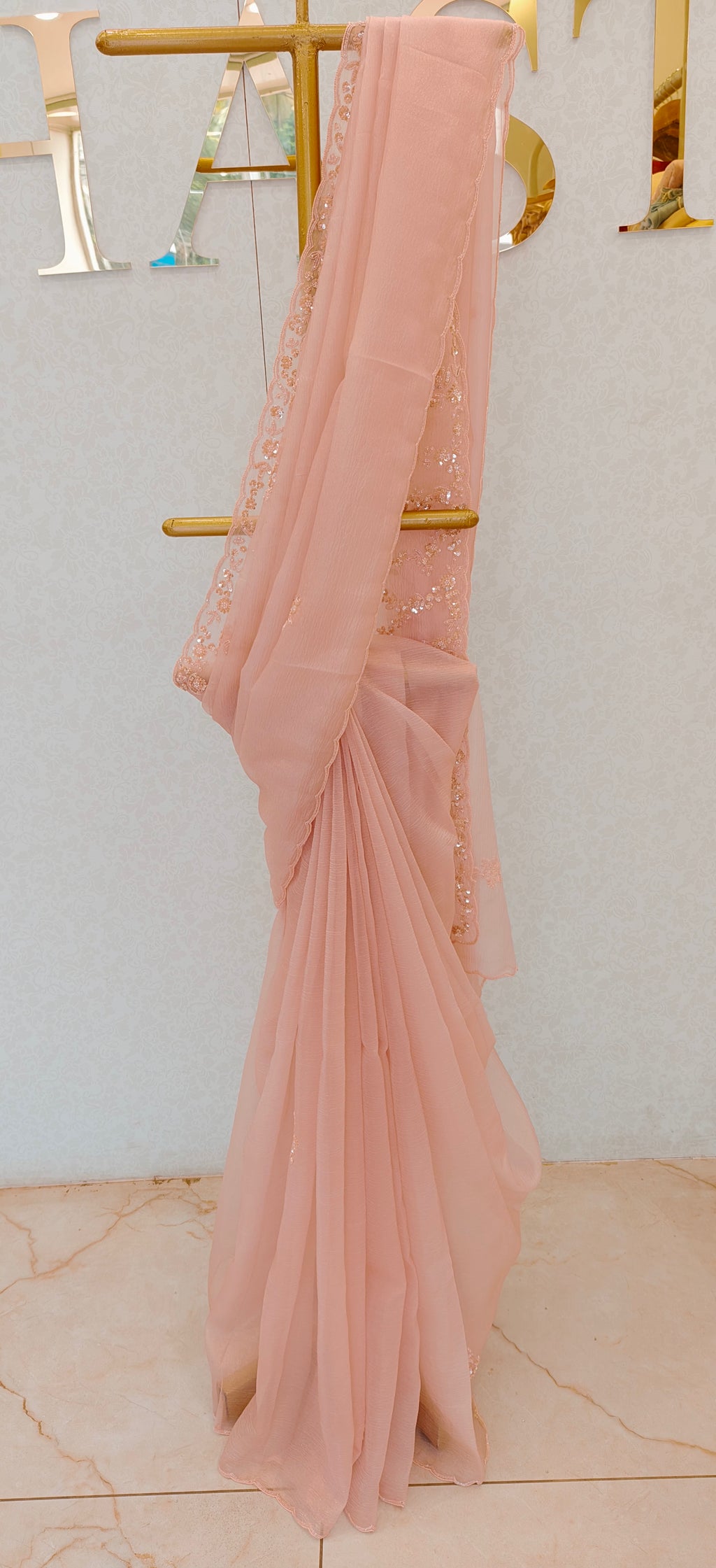 CRUSH ORGANZA SAREE