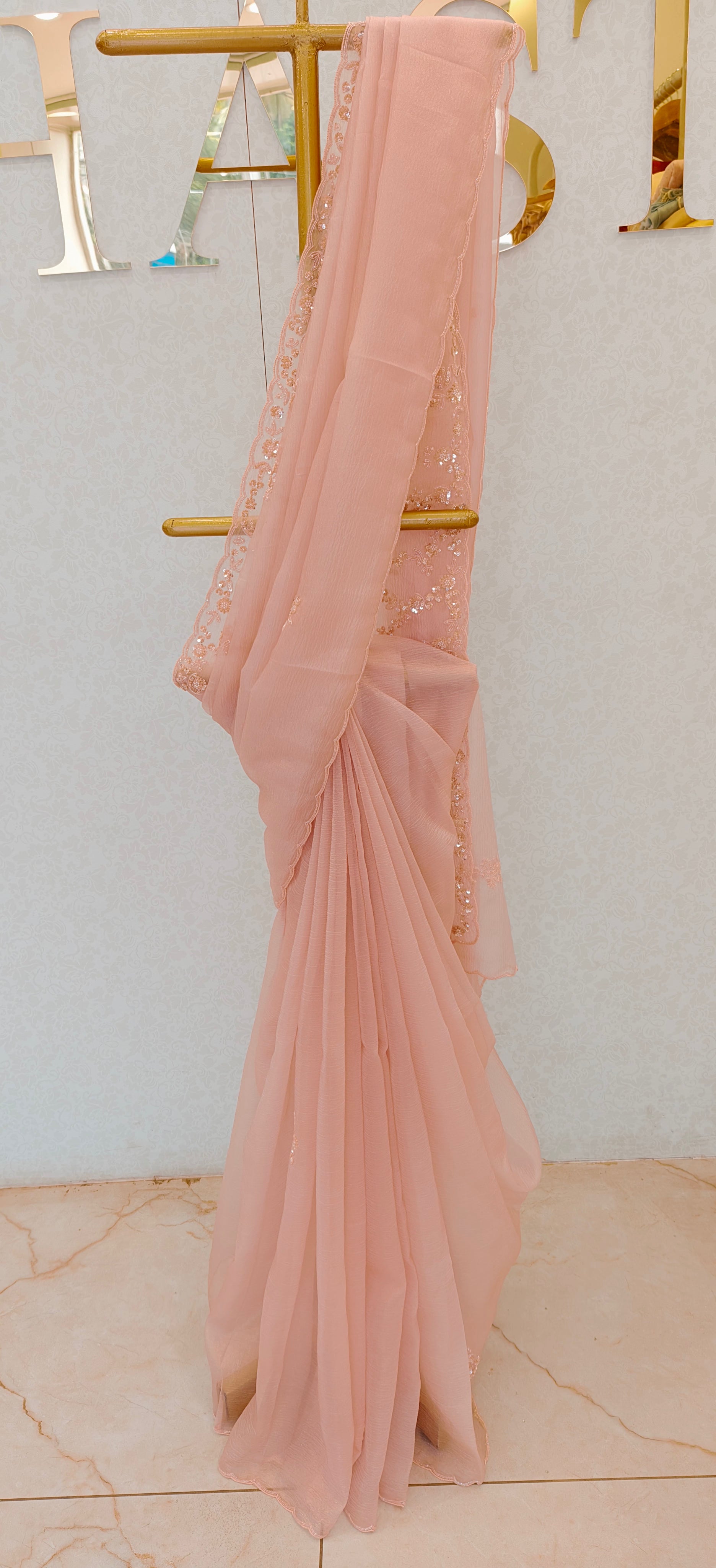 CRUSH ORGANZA SAREE