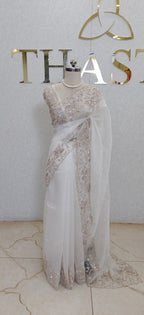 PURE CRUSH ORGANZA SAREE