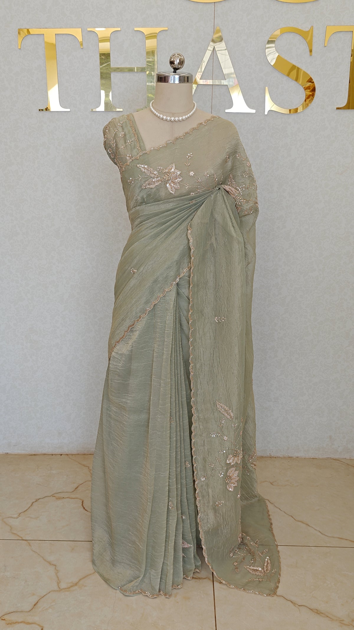 FLOWY ORGANZA SAREE