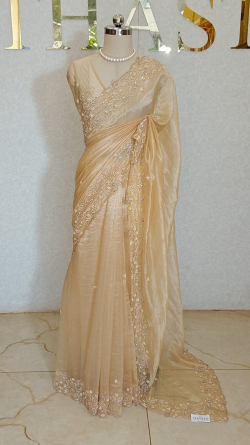 CRUSH ORGANZA TISSUE
