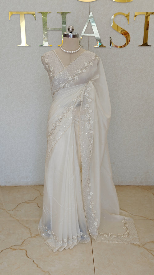 CRUSH ORGANZA SAREE