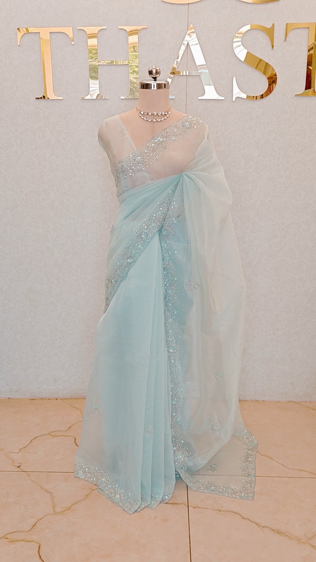 CRUSH ORGANZA SAREE