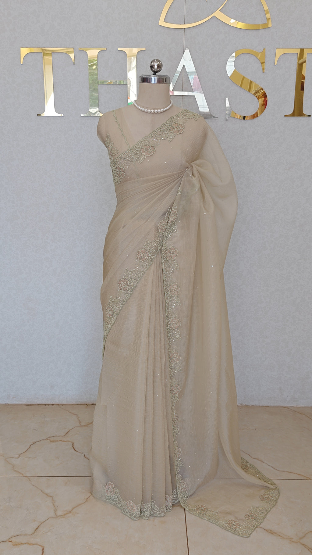 CRUSH ORGANZA SAREE