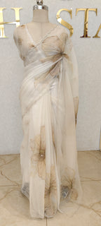 PURE ORGANZA SAREE