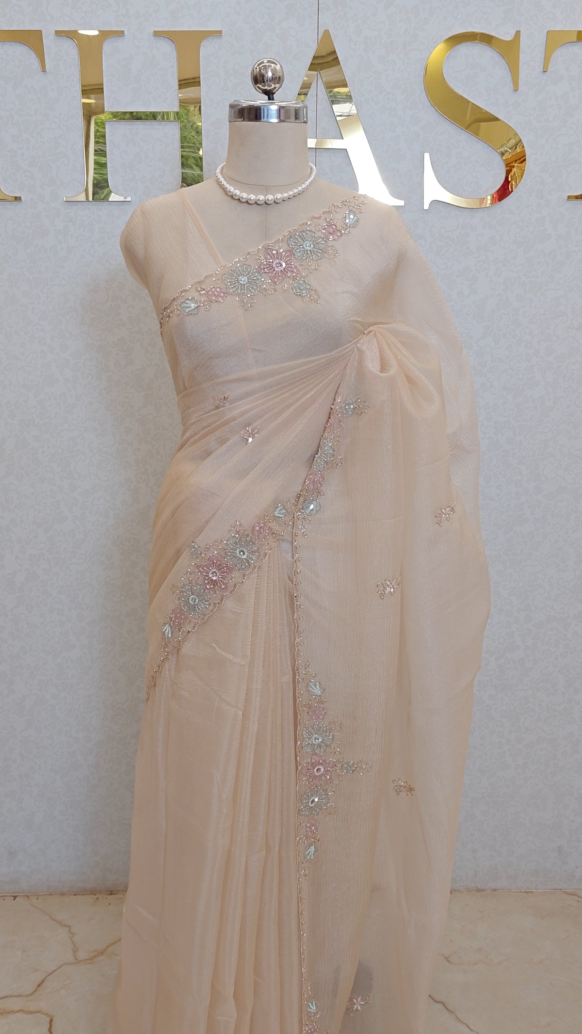 CRUSH ORGANZA SAREE