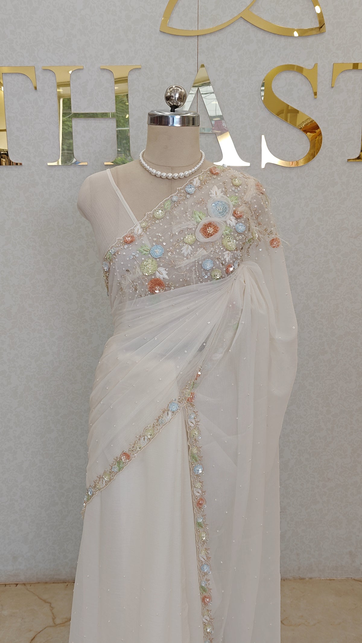CRUSH ORGANZA SAREE