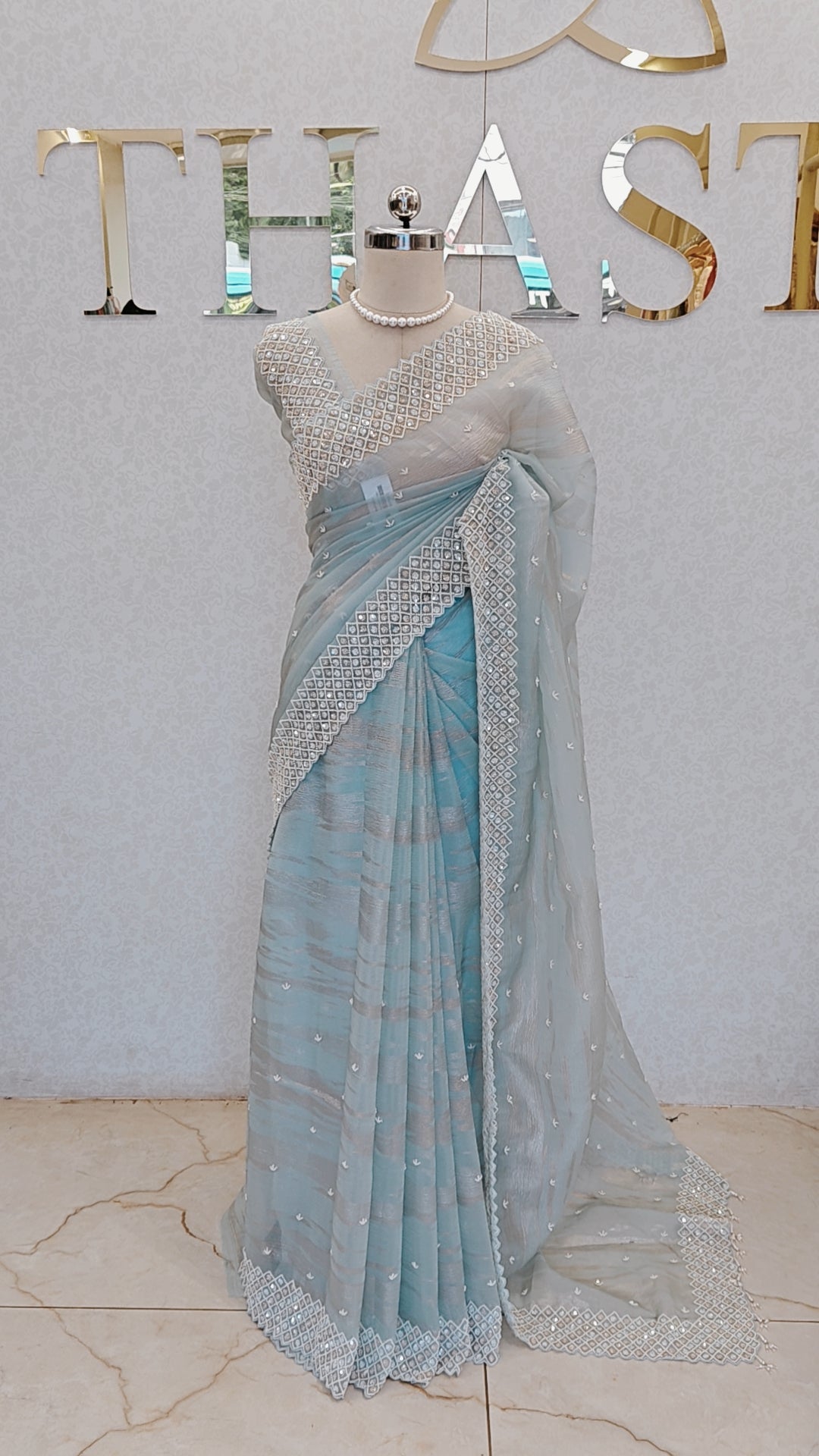 CRUSH ORGANZA SAREE