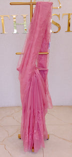GLASS ORGANZA SAREE