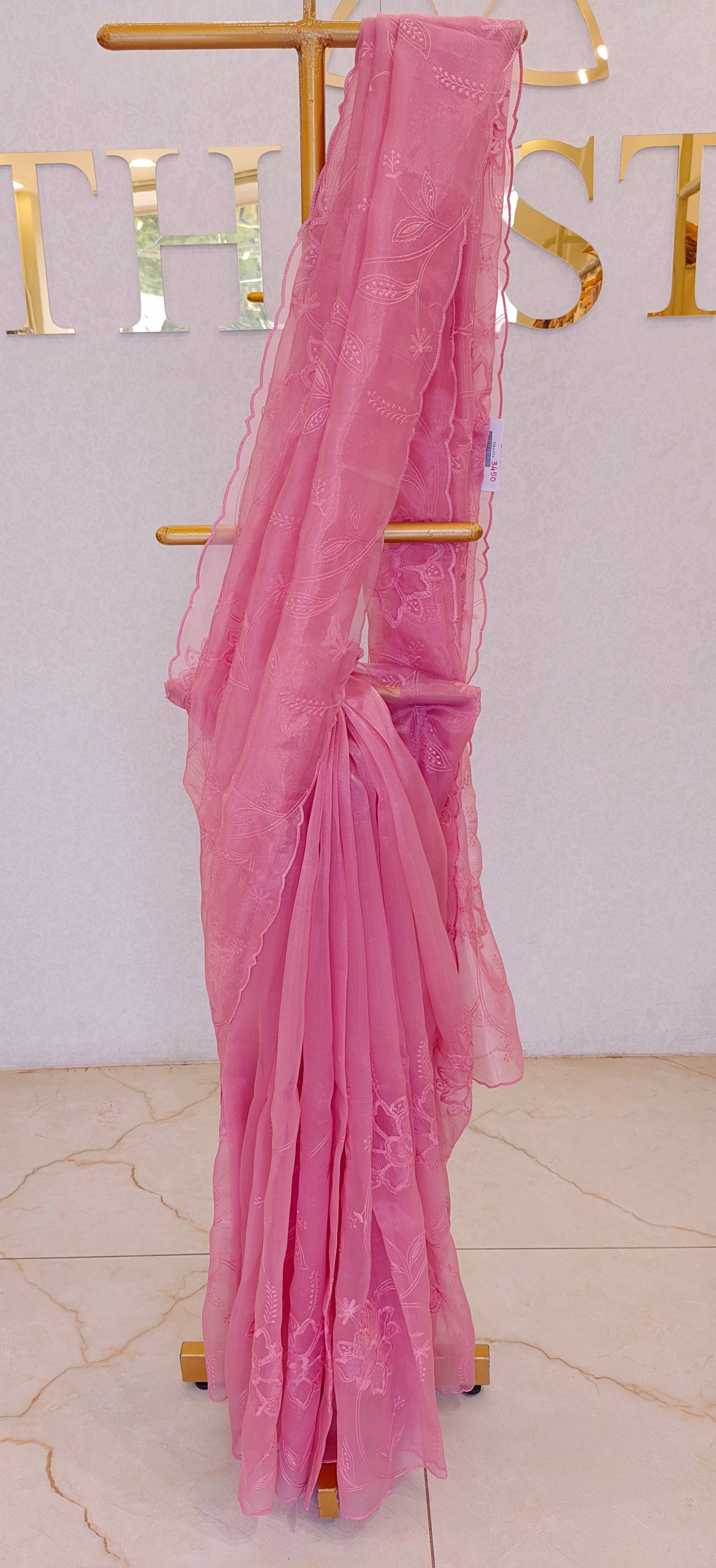 GLASS ORGANZA SAREE