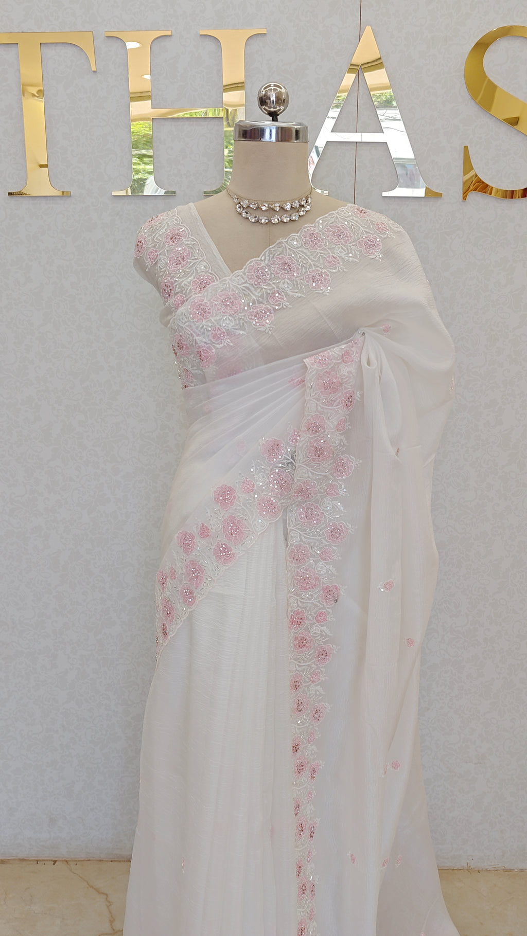 CRUSH ORGANZA SAREE