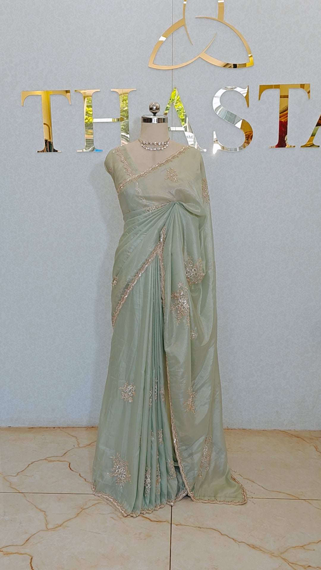 PURE CRUSH ORGANZA SAREE