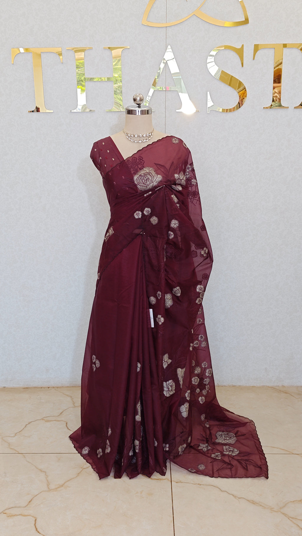 PURE ORGANZA SAREE