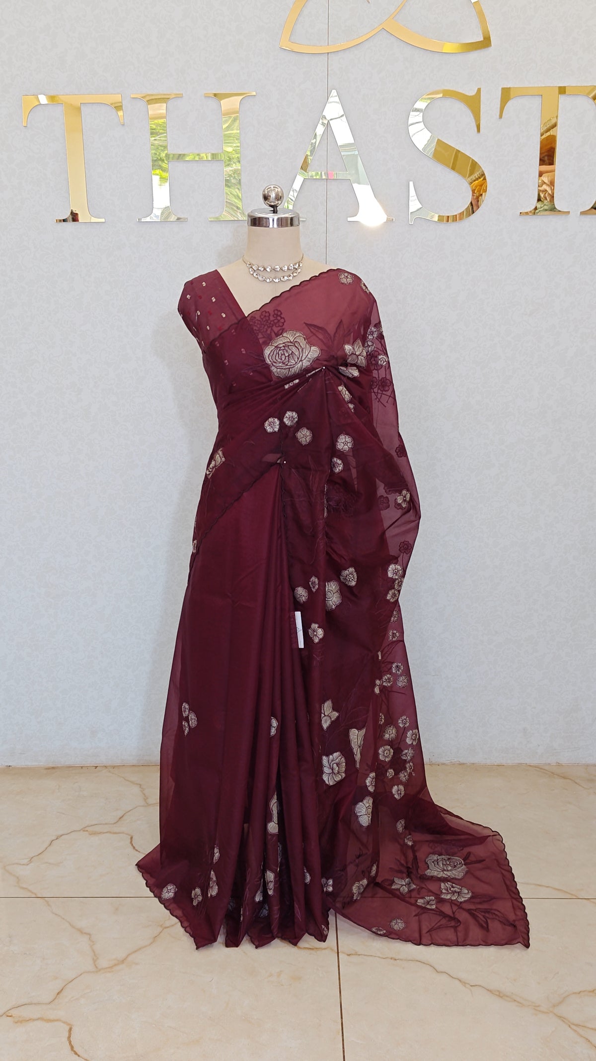 PURE ORGANZA SAREE