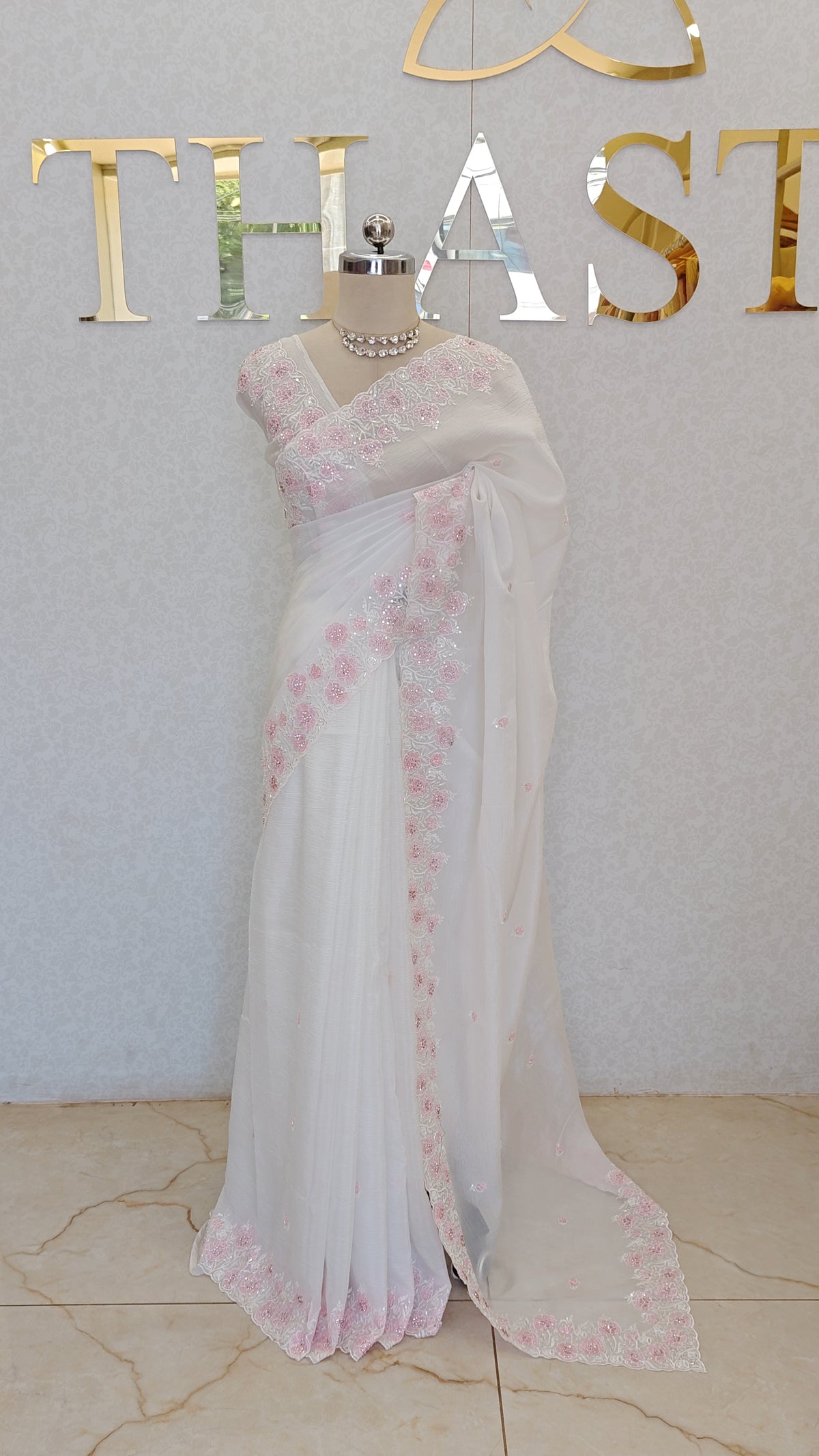 CRUSH ORGANZA SAREE