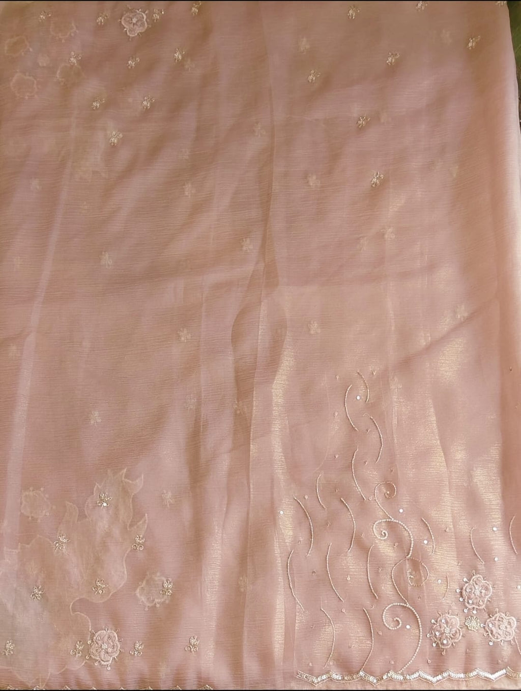 Crush Organza saree
