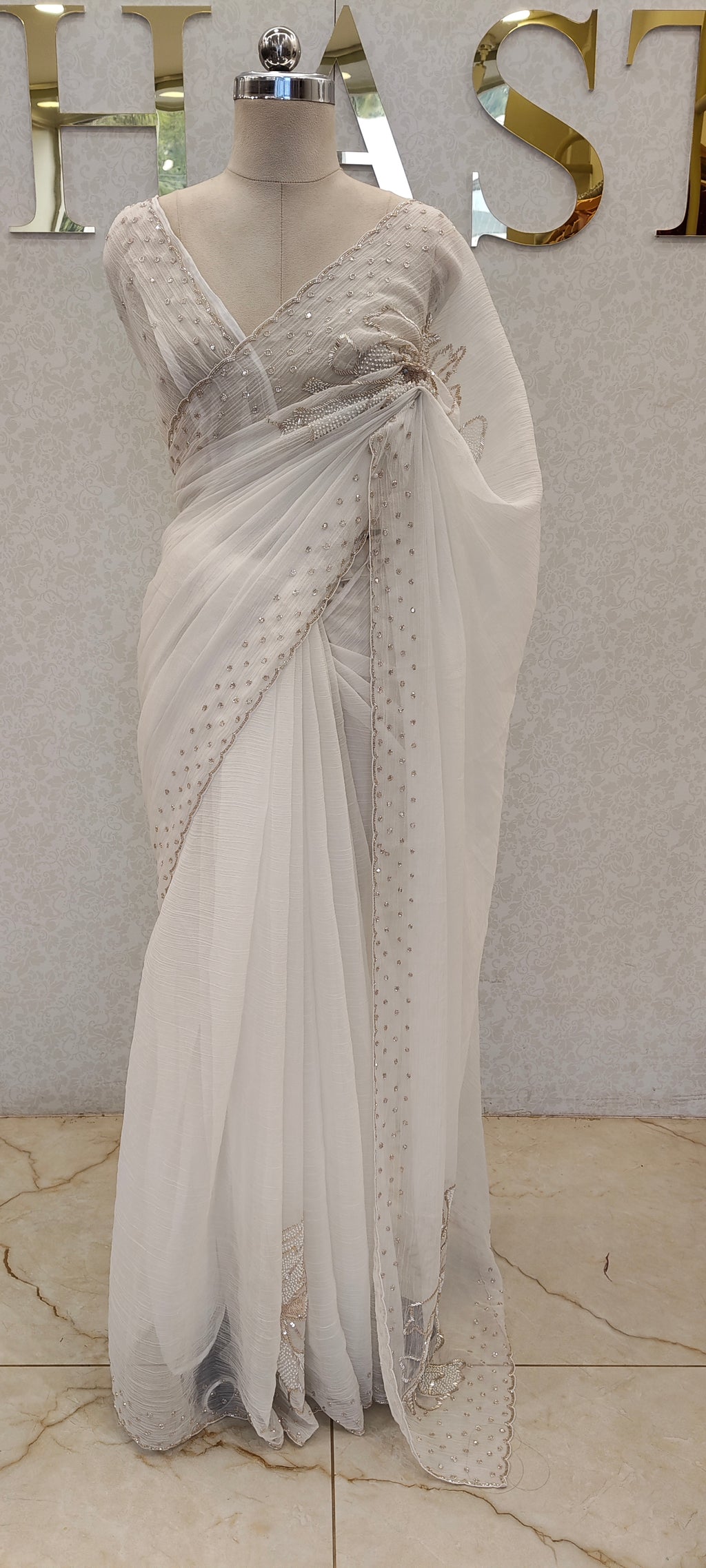 CRUSH ORGANZA SAREE