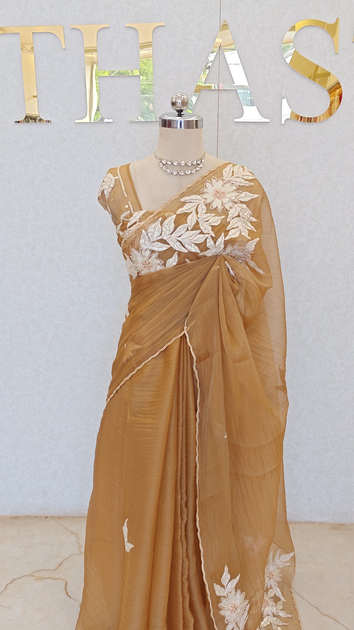 CRUSH ORGANZA SAREE