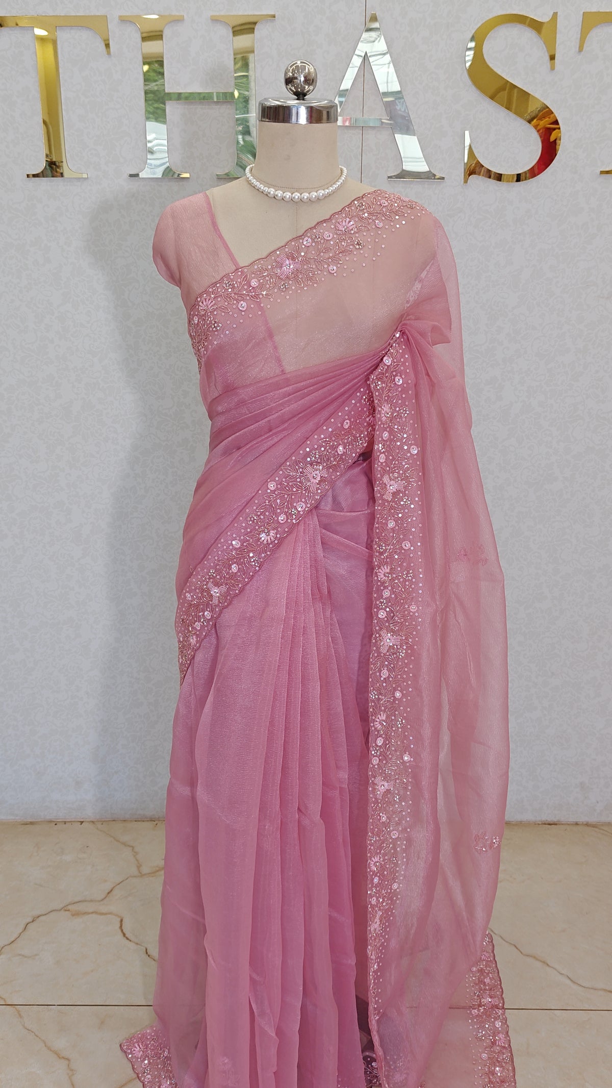 CRUSH ORGANZA SAREE