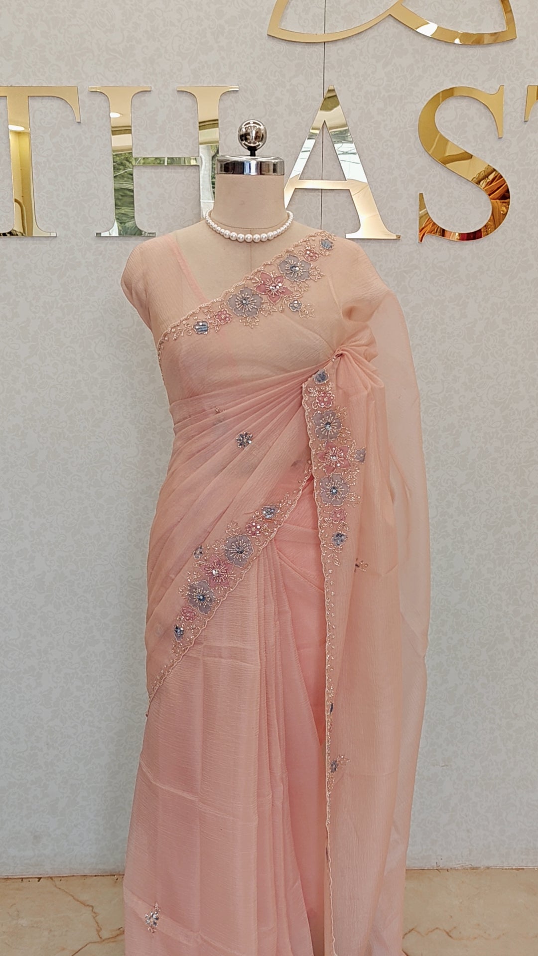 CRUSH ORGANZA SAREE