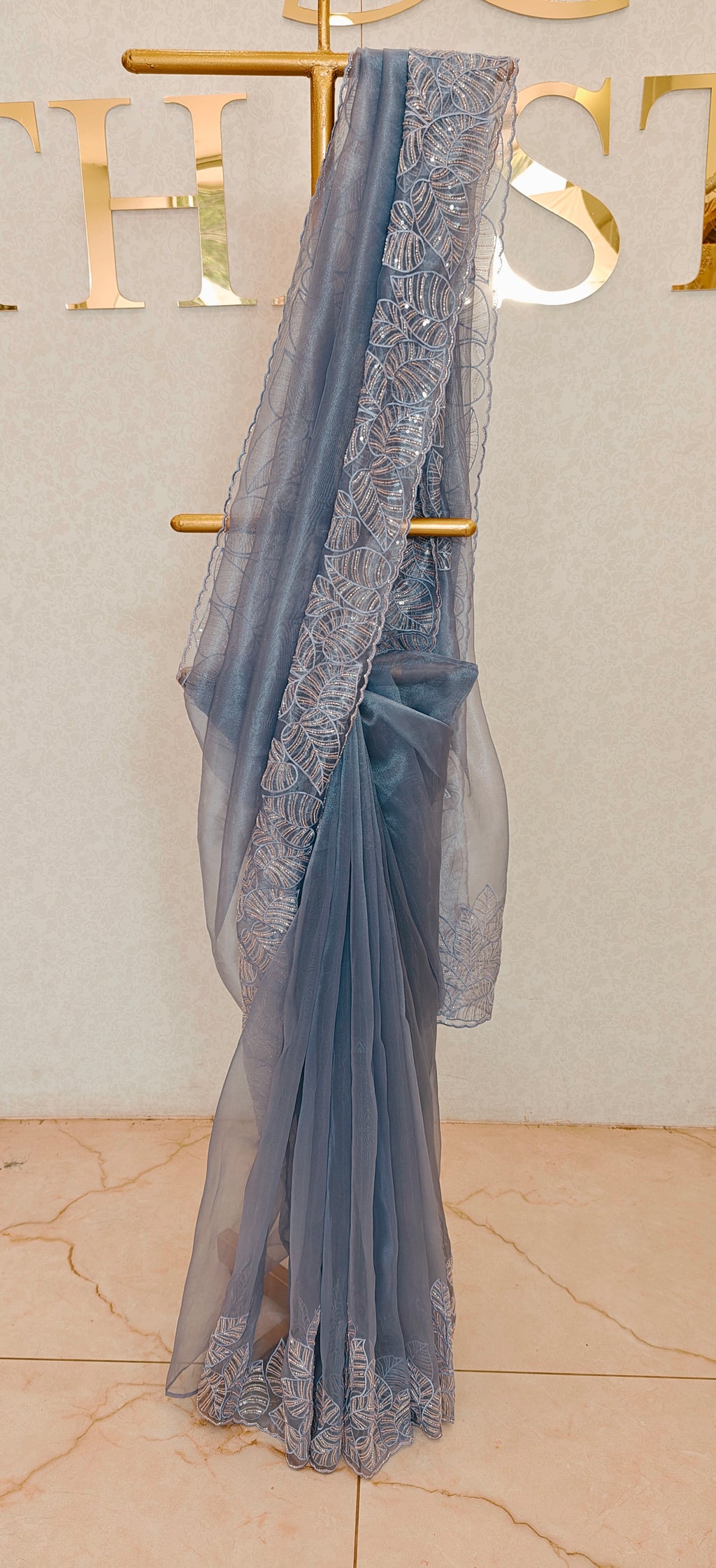 GLASS ORGANZA SAREE
