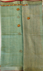 Linen tissue saree