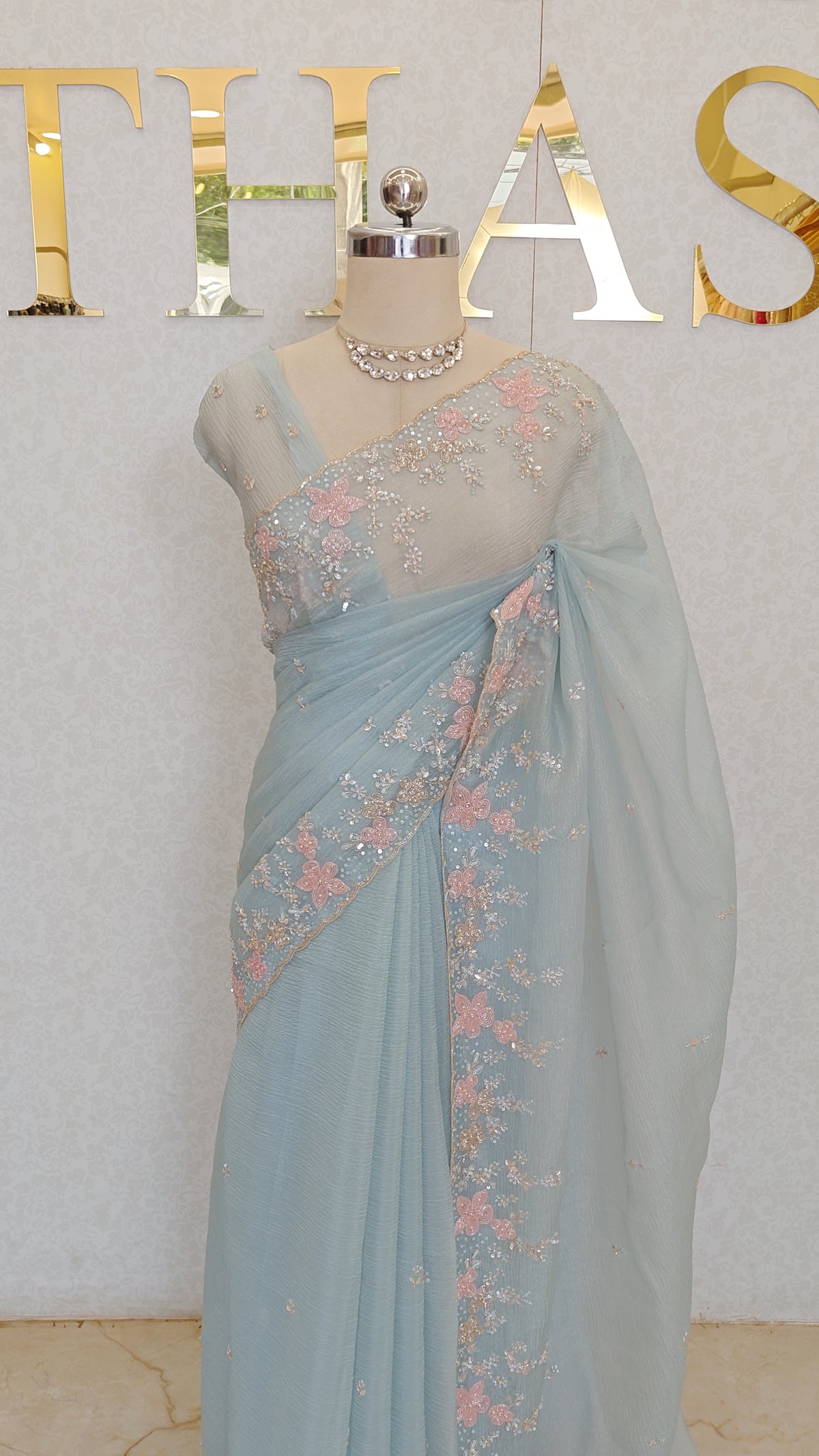CRUSH ORGANZA SAREE