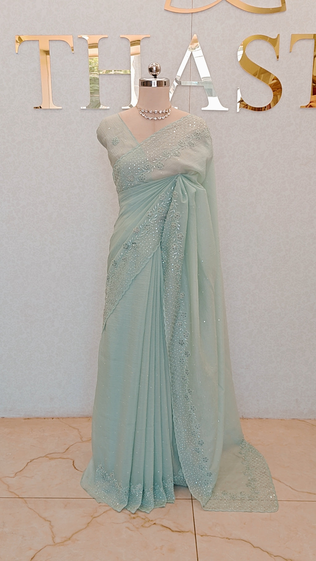 CRUSH ORGANZA SAREE