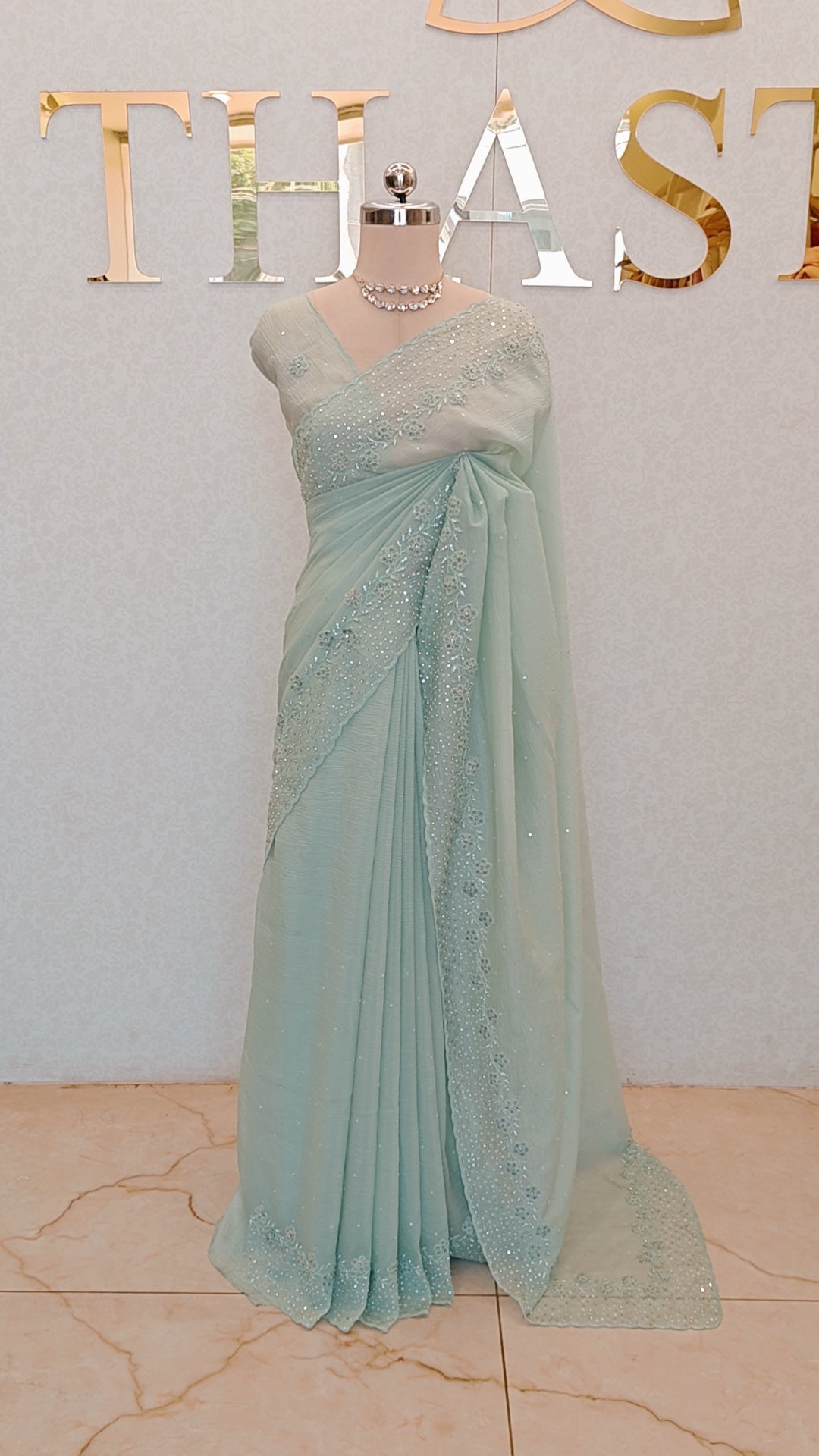 CRUSH ORGANZA SAREE