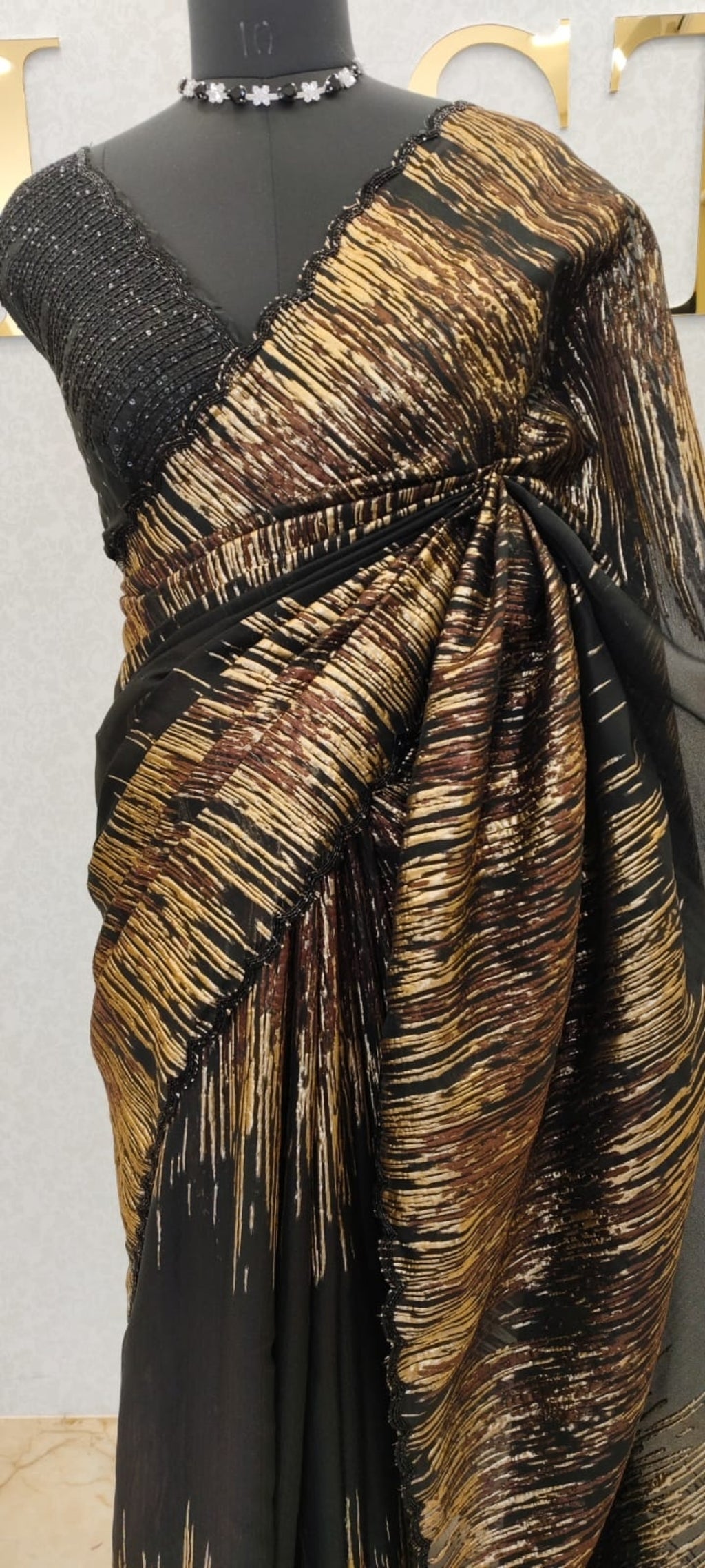 Pure Turkish organza saree