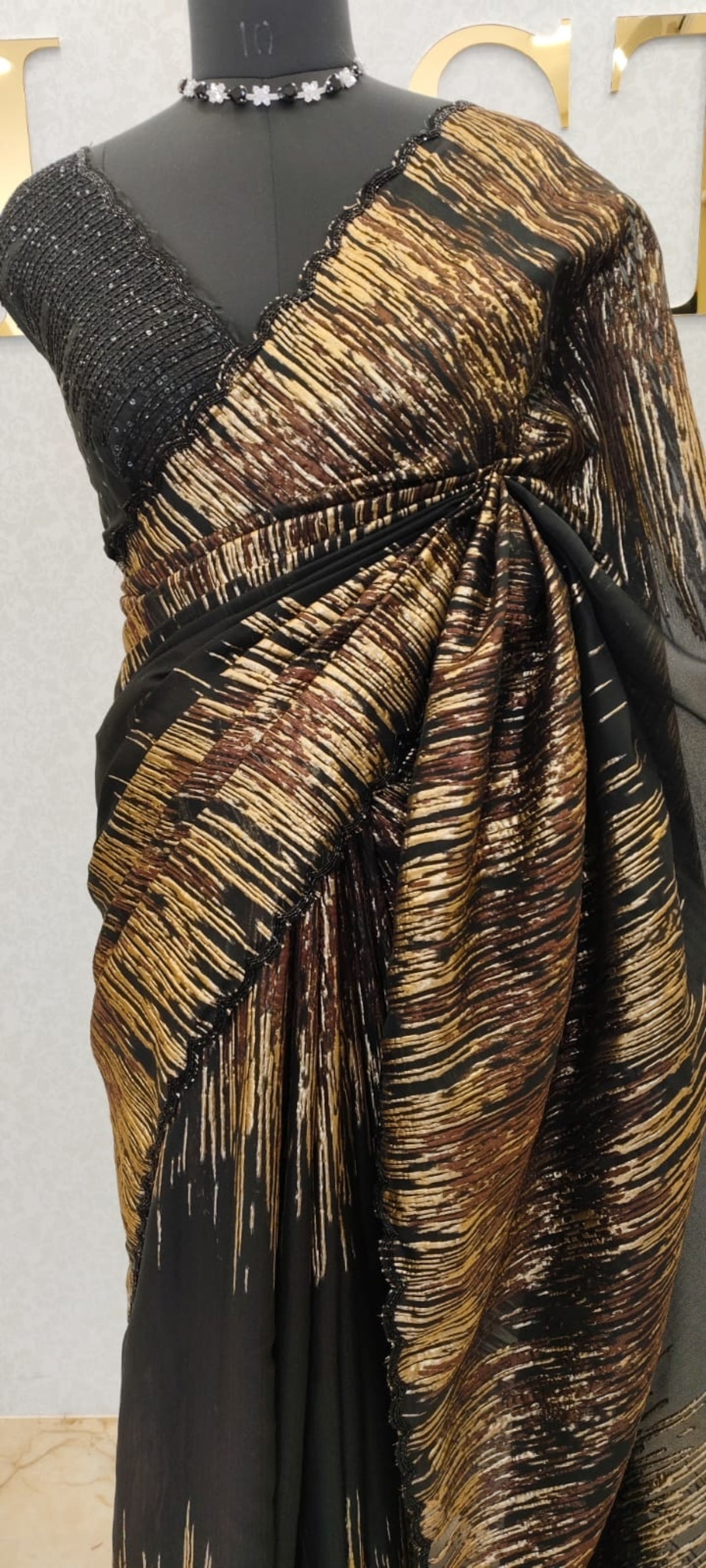 Turkish organza saree